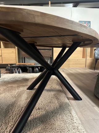 Eetkamertafel Mango ovaal 200cm, naturel